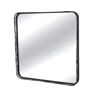 EMDE Miroir filaire métal fin carré noir 60x60cm
