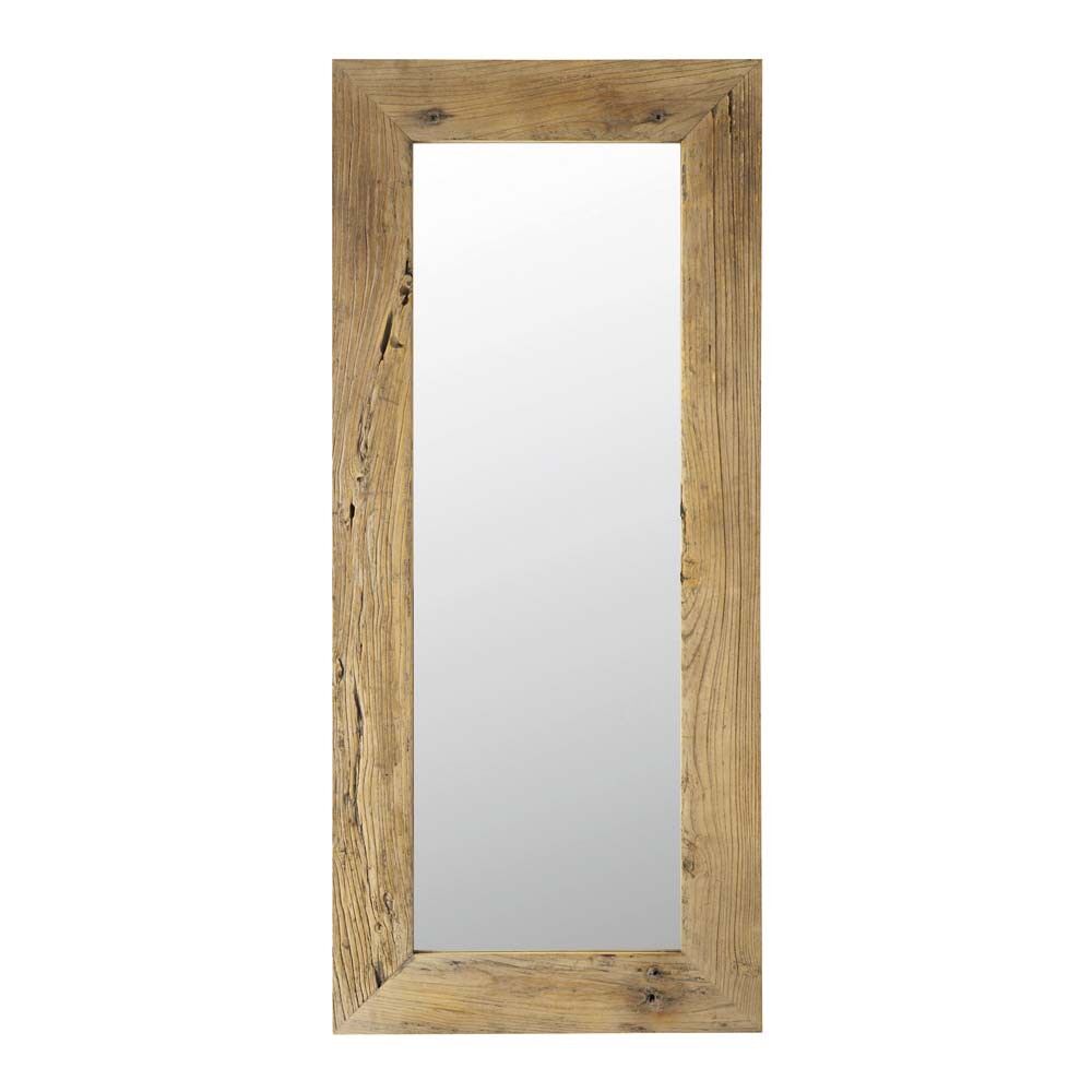 Maisons du Monde Grand miroir rectangulaire en bois de sapin 70x160
