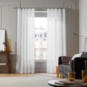 Madura Voilage a galon fronceur Polyester,Polyester BLANC 200x308 cm