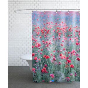 Juniqe Rideau de douche en polyester en rouge & vert 150x200