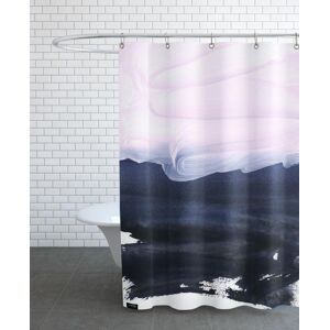 Juniqe Rideau de douche en polyester en bleu & rose 150x200