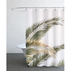 Juniqe Rideau de douche en polyester en vert 150x200