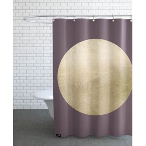 Juniqe Rideau de douche en polyester en gris & marron 150x200