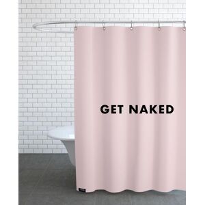 Juniqe Rideau de douche en polyester en rose 150x200