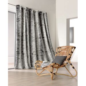 Linder Rideau epais imitation fourrure polyester gris clair 230x250 cm