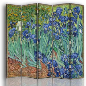 Legendarte Paravent - Cloison Iris - Vincent Van Gogh cm 180x170 (5 volets)