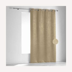 Linder Rideau en velours fiore polyester/velours naturel 140x260