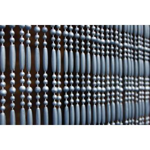 La Tenda Rideau de porte en perles grises frejus 90x210 cm