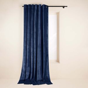 Madura Rideau a oeillets noirs Polyester,Polyester BLEU 140x270 cm