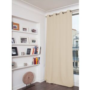 Moondream Rideau occultant total velours beige 135 x 260