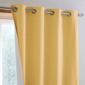 Becquet Lot de 2 rideau occultant 135x180 jaune ocre en polyester