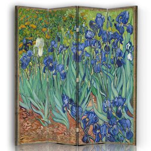 Legendarte Paravent - Cloison Iris - Vincent Van Gogh cm 145x170 (4 volets)