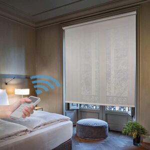 Easydeco Store enrouleur motorisé premium blanc 165 x 250 cm - Publicité Easydeco Store enrouleur motorisé premium blanc 165 x 250 cm - Publicité