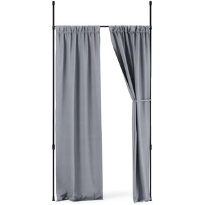 Umbra Tringle à rideaux extensible et séparateur de pièce en métal noir - Publicité Umbra Tringle à rideaux extensible et séparateur de pièce en métal noir - Publicité