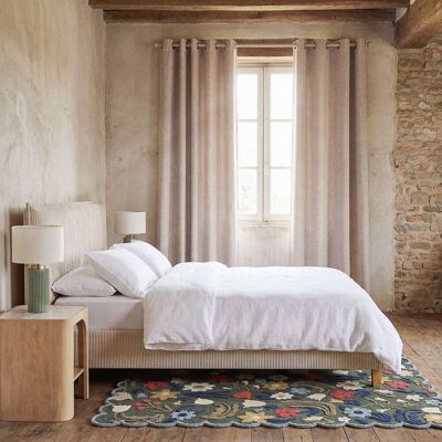 Maisons du Monde Rideau à œillets beige à l'unité 140x250 - Publicité Maisons du Monde Rideau à œillets beige à l'unité 140x250 - Publicité