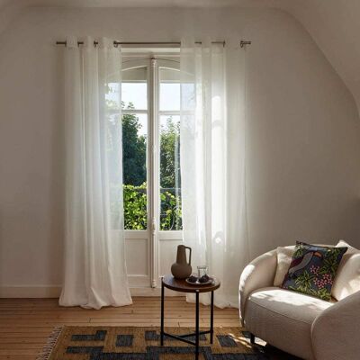 Madura Voilage aspect lin vaporeux blanc 200x298 cm - Publicité Madura Voilage aspect lin vaporeux blanc 200x298 cm - Publicité