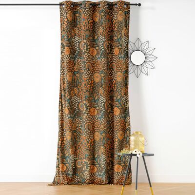 Linder Rideau à oeillets motif cachemire polyester vert 145x260 cm - Publicité Linder Rideau à oeillets motif cachemire polyester vert 145x260 cm - Publicité