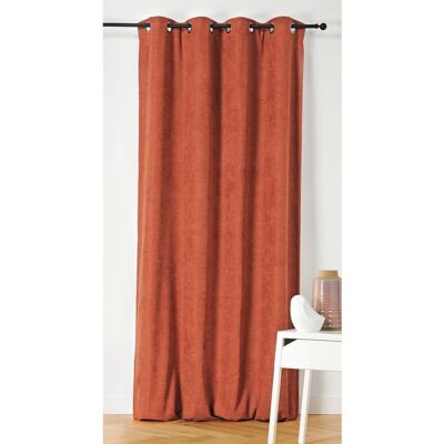 Linder Rideau alaska isolant et 100 % occultant polyester orange foncé - Publicité Linder Rideau alaska isolant et 100 % occultant polyester orange foncé - Publicité