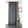 Linder Rideau tamisant et naturel en 100% lin gris anthracite 145x260 cm