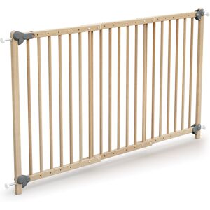 Webaby Barriere de securite ultra-extensible hetre verni