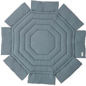 Combelle Tapis de parc rond bicolore Gris Ardoise