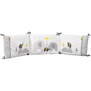 Sauthon Tour de lit bebe dehoussable en coton blanc