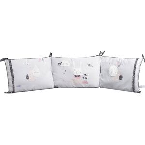 Sauthon Tour de lit dehoussable 180x40cm en coton blanc