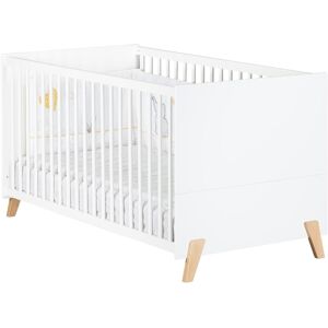 Baby Price Lit evolutif 140x70 - Little Big Bed sur pieds en bois blanc