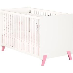 Baby Price Lit bebe 120 x 60 sur pieds en bois blanc