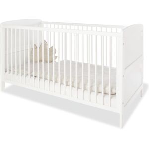 Pinolino Lit d'enfant en effet bois, blanc, 140x70 cm