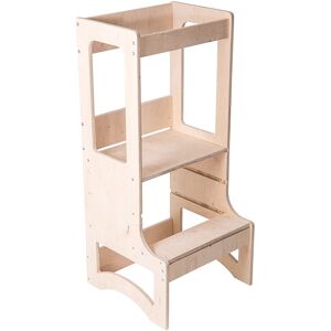 PimPamPoum Tour d'observation Montessori enfant effet bois naturel 90x40x44 cm