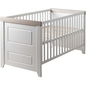 roba Lit bebe evolutif 70x140 rustique blanc canadien et effet bois