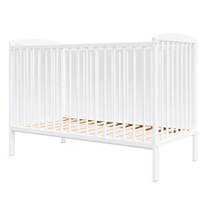 Premiers Moments Lit bebe evolutif en bois blanc - 120x60 cm