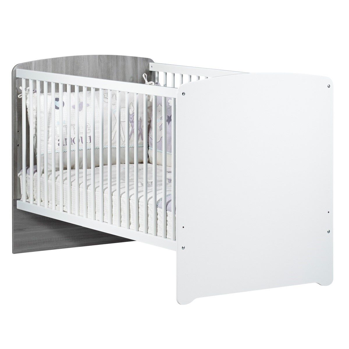 Baby Price Lit évolutif 140x70 - Little Big Bed en bois gris