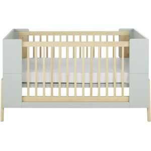 Maisons du Monde Lit bébé évolutif à barreaux bicolore 70x140