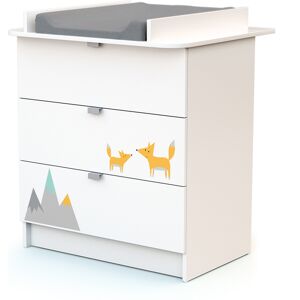 Webaby Commode à langer blanc