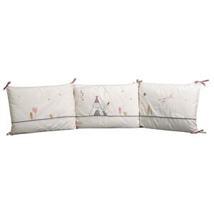 Sauthon Tour de lit bébé déhoussable 180x40cm en coton beige