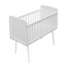 Baby Fox Berceau en bois massif blanc 40x90