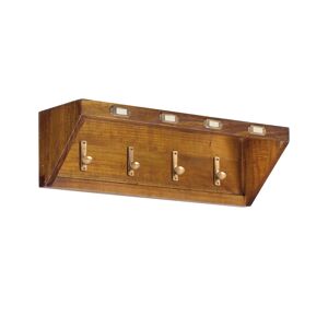 MOYCOR Porte-manteau mural en bois marron L 70 cm