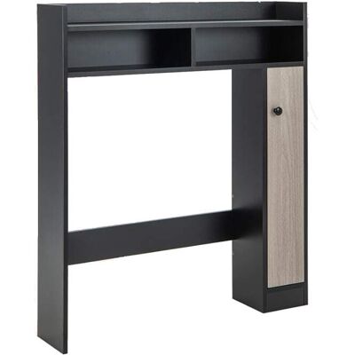 Giantex Armoire wc avec étagère pour buanderie noir 88*18*100cm - Publicité Giantex Armoire wc avec étagère pour buanderie noir 88*18*100cm - Publicité