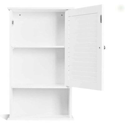 Giantex Armoire murale de salle de bain blanche 42x17x70 cm - Publicité Giantex Armoire murale de salle de bain blanche 42x17x70 cm - Publicité