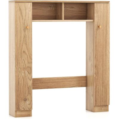 Giantex Meuble wc étagère au-dessus des toilettes beige 87.5 x 18 x 98 cm - Publicité Giantex Meuble wc étagère au-dessus des toilettes beige 87.5 x 18 x 98 cm - Publicité