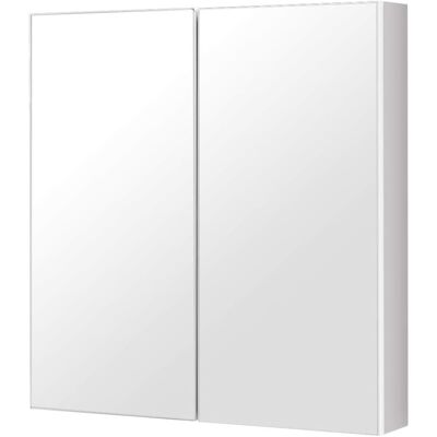 Giantex Armoire toilette avec miroir murale blanc 62 x 11 x 65 cm - Publicité Giantex Armoire toilette avec miroir murale blanc 62 x 11 x 65 cm - Publicité