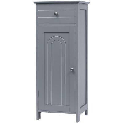 Giantex Armoire de rangement pour salle de bain gris 35 x 30 x 87cm - Publicité Giantex Armoire de rangement pour salle de bain gris 35 x 30 x 87cm - Publicité