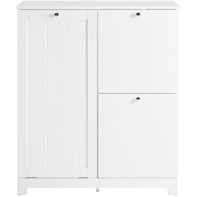 SoBuy Meuble de buanderie à 2 tiroirs blanc 78x38x90cm moderne - Publicité SoBuy Meuble de buanderie à 2 tiroirs blanc 78x38x90cm moderne - Publicité