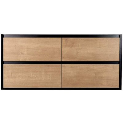 Unique Meuble sous vasque mdf noir - Publicité Unique Meuble sous vasque mdf noir - Publicité