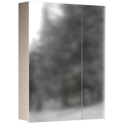 Calicosy Armoire murale 2 portes miroir couleur cashmere h77 cm - Publicité Calicosy Armoire murale 2 portes miroir couleur cashmere h77 cm - Publicité
