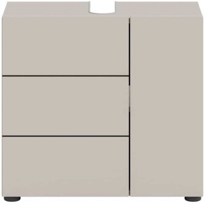 Calicosy Meuble sous lavabo 2 portes l60 cm - cashmere - Publicité Calicosy Meuble sous lavabo 2 portes l60 cm - cashmere - Publicité