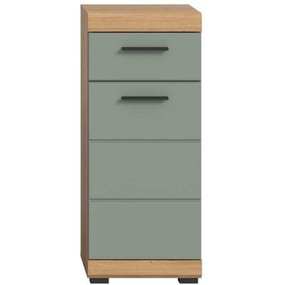 Calicosy Meuble de rangement salle de bain 1 porte h88 cm - vertaigue marine - Publicité Calicosy Meuble de rangement salle de bain 1 porte h88 cm - vertaigue marine - Publicité