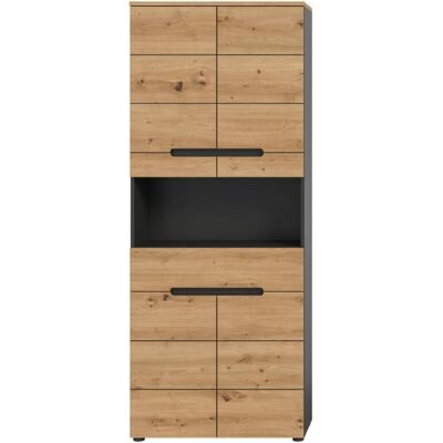 Calicosy Double colonne de salle de bain 4 portes h193 cm - bois clair - Publicité Calicosy Double colonne de salle de bain 4 portes h193 cm - bois clair - Publicité